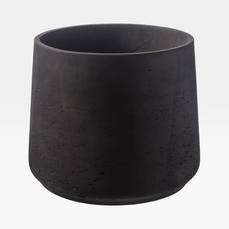 CEMENT planter dark grey - H29cm