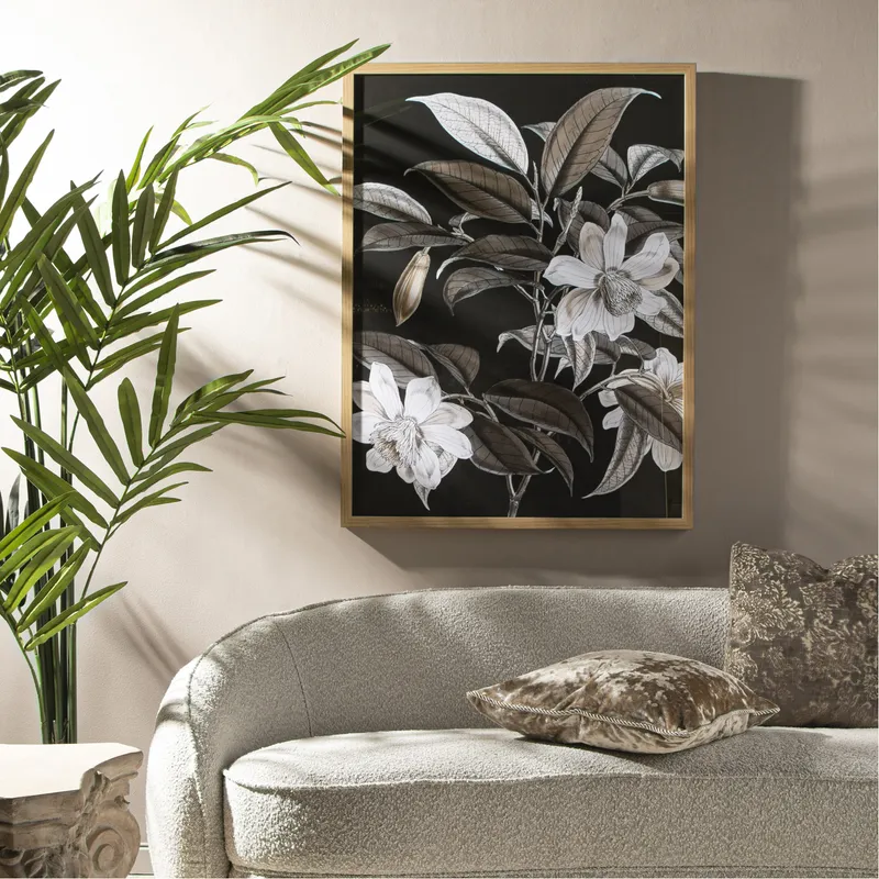 KEEVAH cushion cover gold/black - 45x45cm