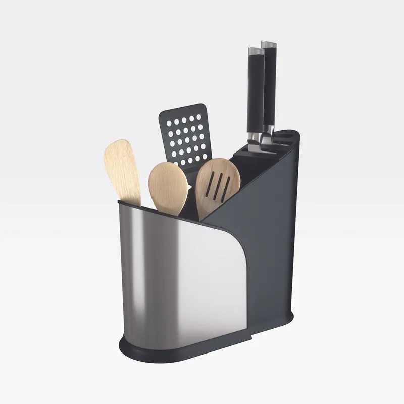 FURLO expanding utensil holder black/nickel