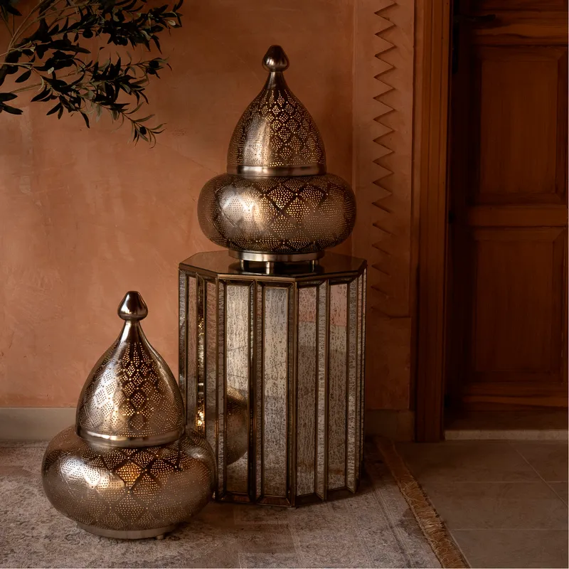 OCTTO coffee table brass - dia 50cm / H58cm