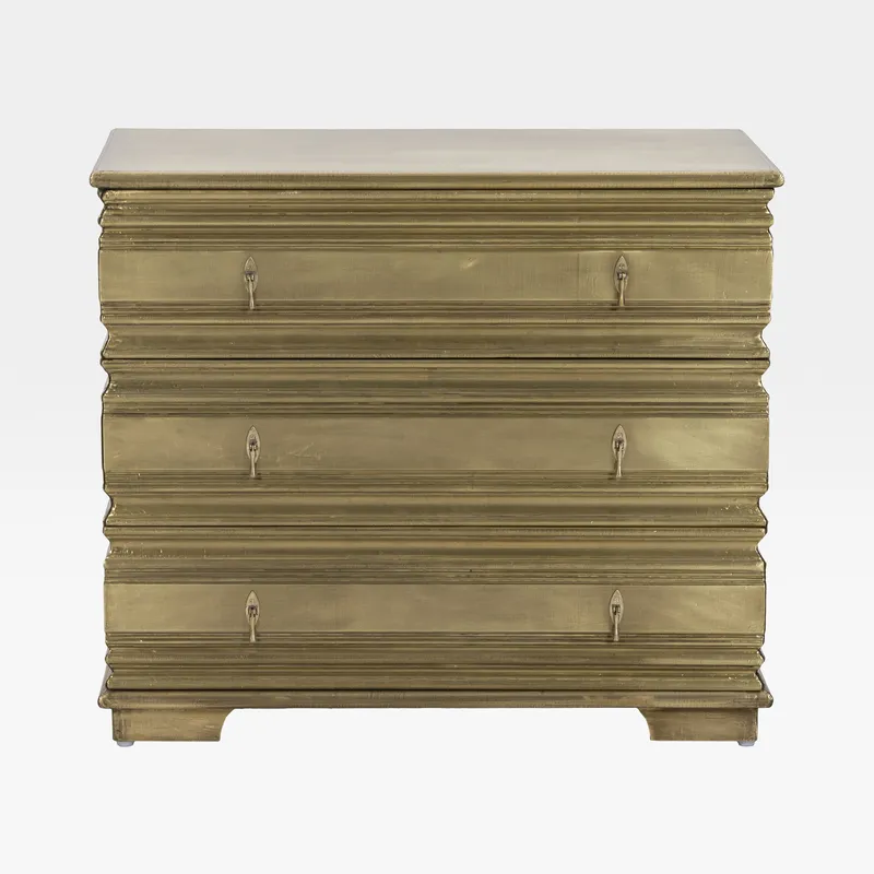 CHIC chest of 3 drawers gold