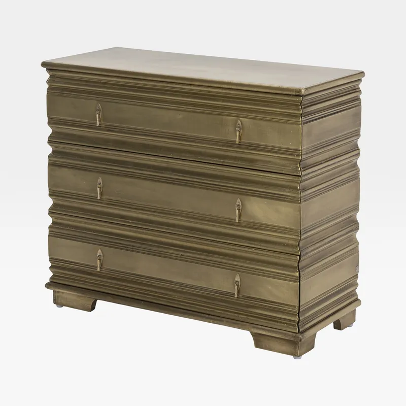CHIC chest of 3 drawers gold