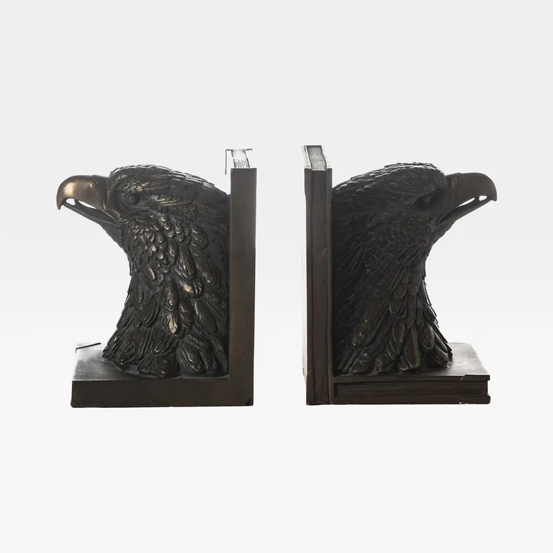 AMYNTAS bookends copper set of 2 - H17cm