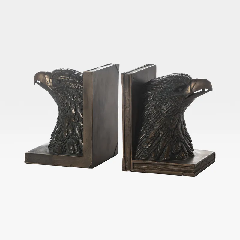 AMYNTAS bookends copper set of 2 - H17cm