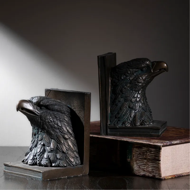 AMYNTAS bookends copper set of 2 - H17cm