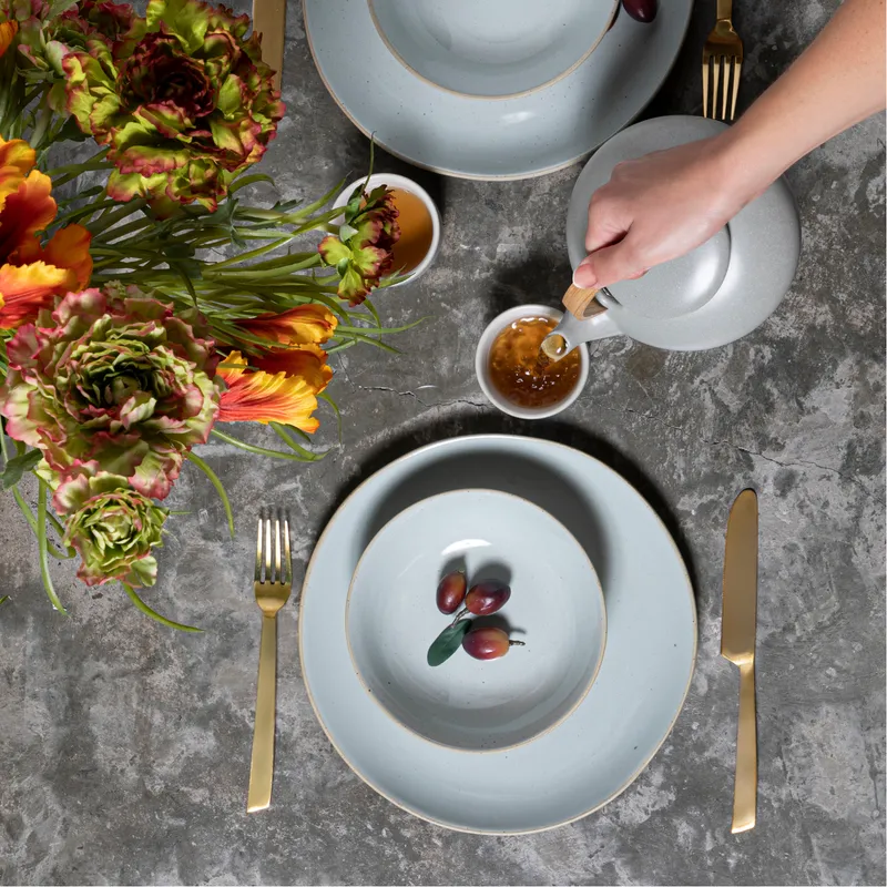 MACIE plate grey - dia 27cm