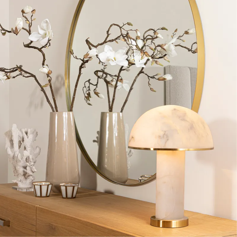 DRISHTI wall mirror brass - dia 122cm