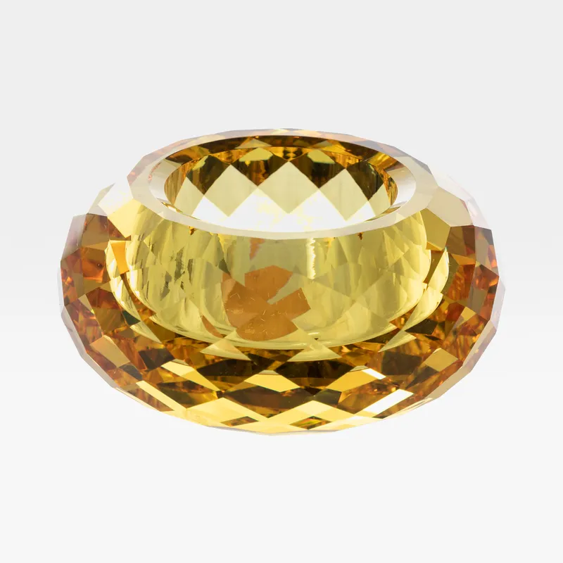 NYLE tea light holder yellow - dia 8cm