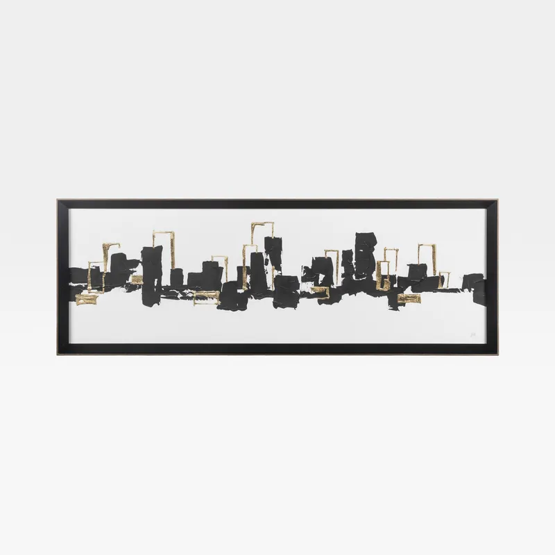 CITY I print black - 104x37cm