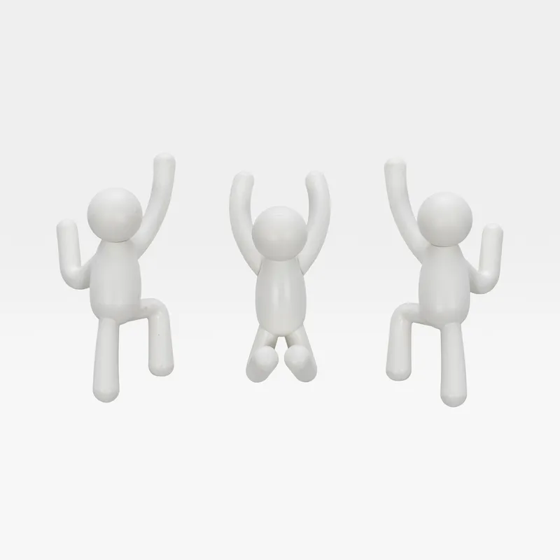 BUDDY hook white set of 3