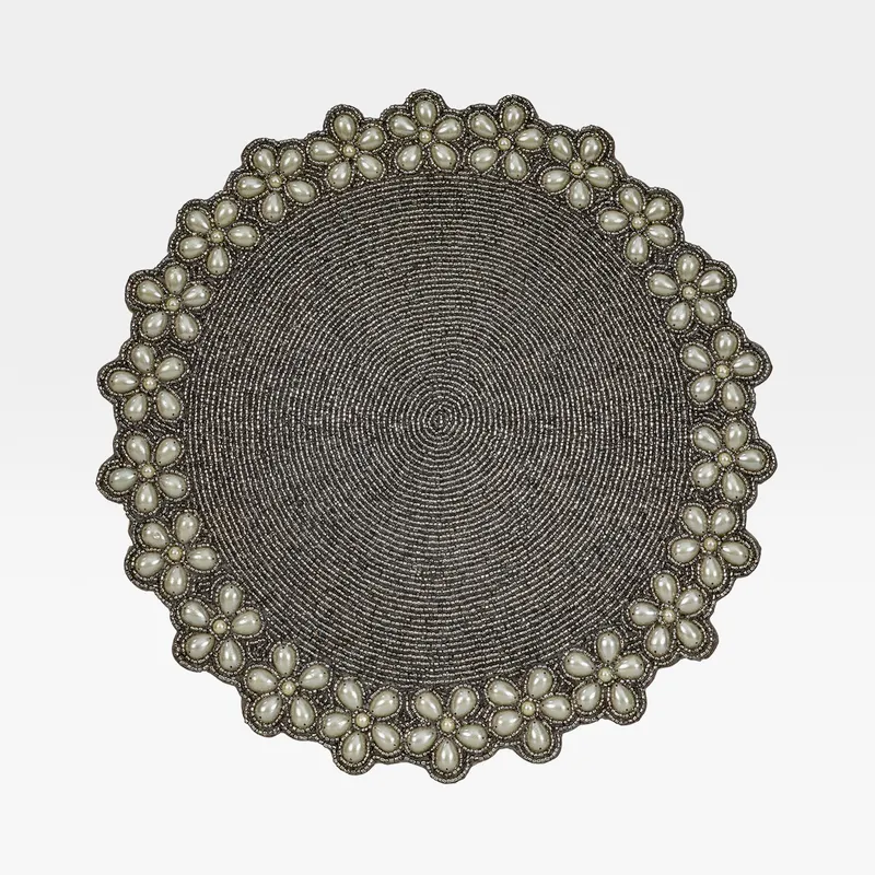 DARCY placemat silver - dia 38cm
