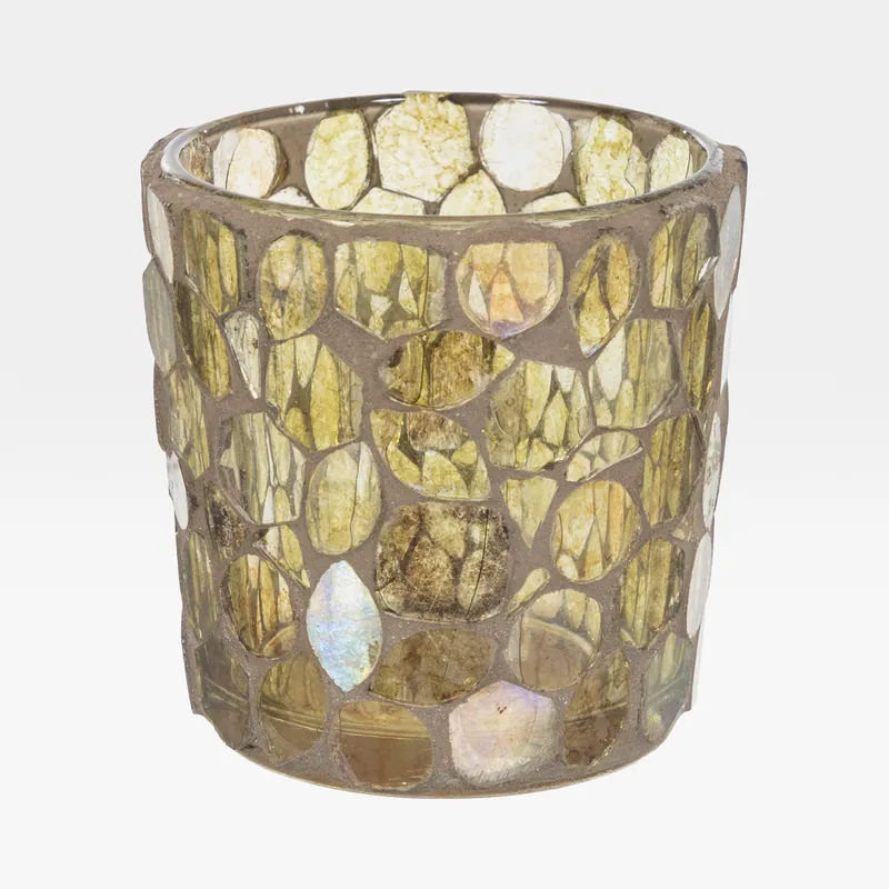 BEEHIVE tea light holder brown - H8cm