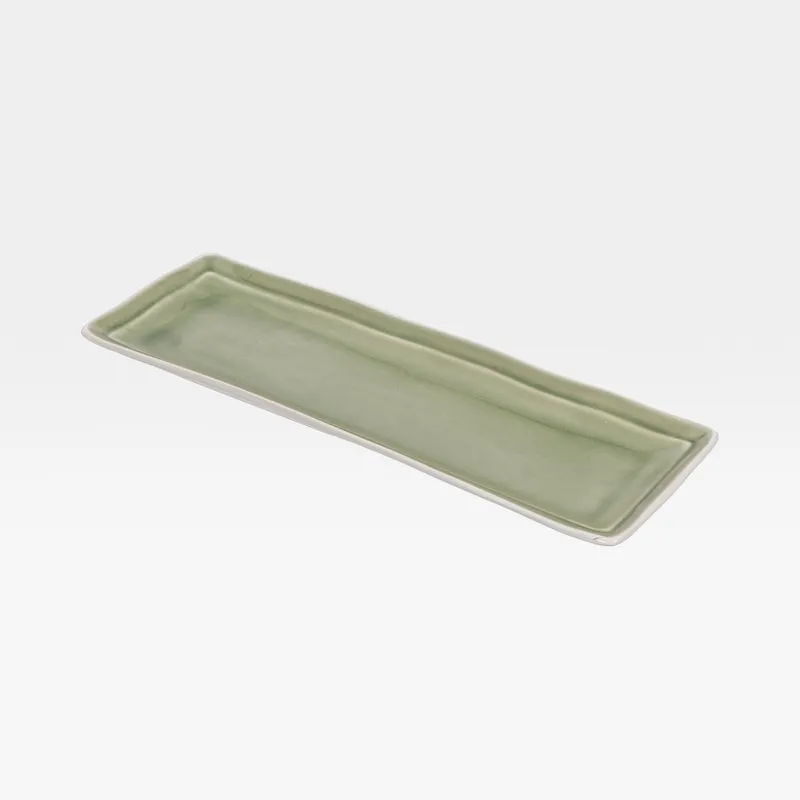 MAGNA plate green - 32x11cm