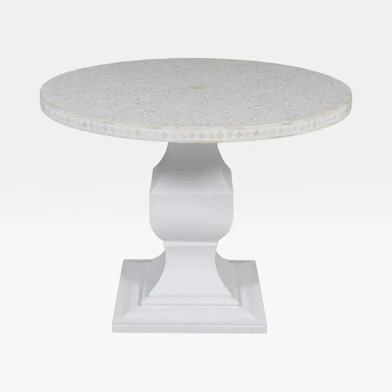 RUTH dining table white - dia 100cm