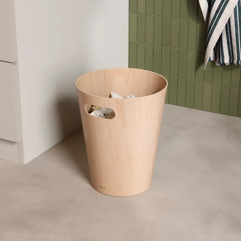 WOODROW waste can natural