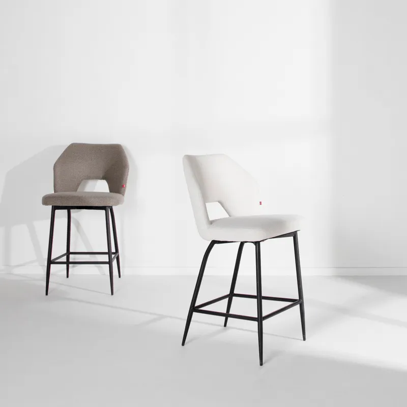 HOLD counter chair taupe/black