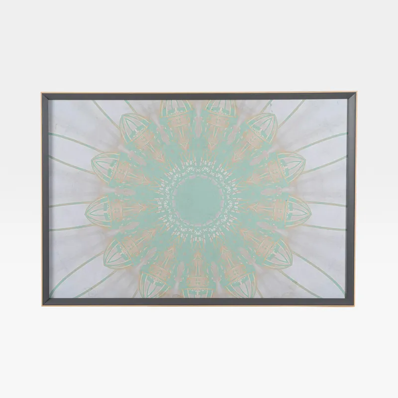ABSTRACT print grey - 104x70cm