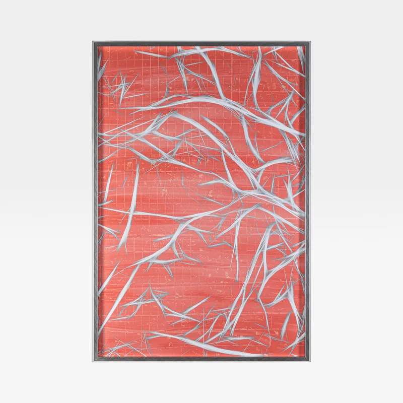 MARELLA III print silver - 84x124cm