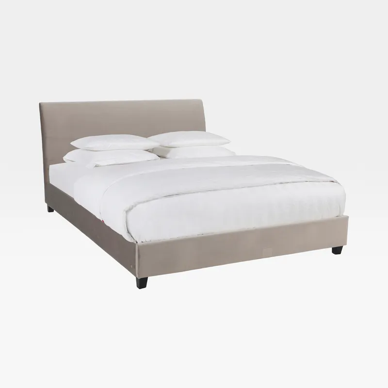 ALISA bed microfibre taupe - 180x200cm