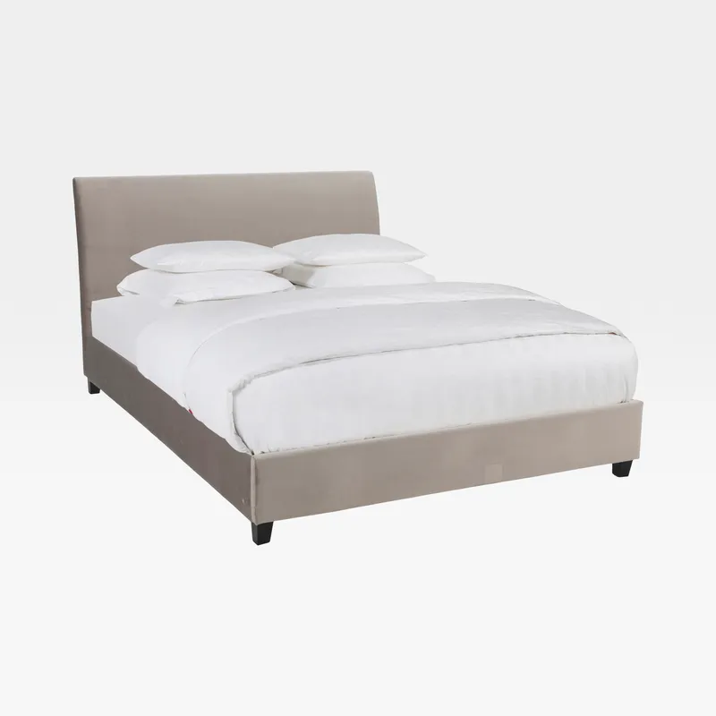 ALISA bed microfibre taupe - 160x200cm