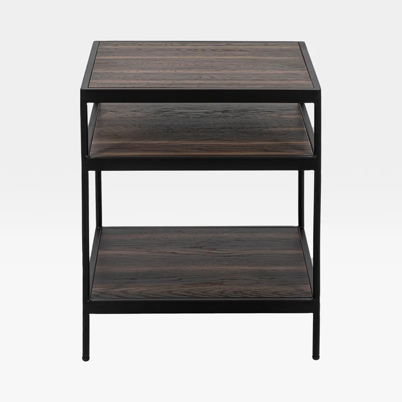 PACHA side table brown/black - 50x50cm