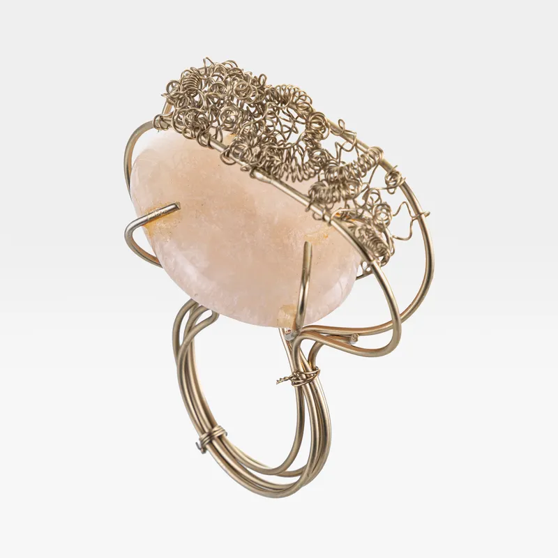 IRA napkin ring gold/cream