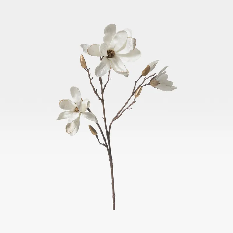 VELVET magnolia stem white - H86cm