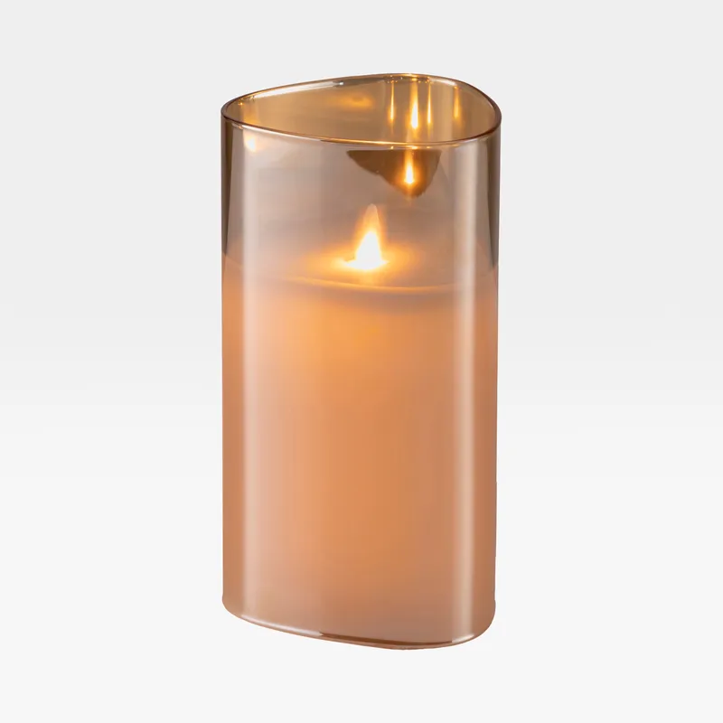 DAZZLE flameless candle gold - 9x18cm
