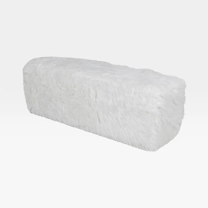 HAIRY stool white - 144x46cm