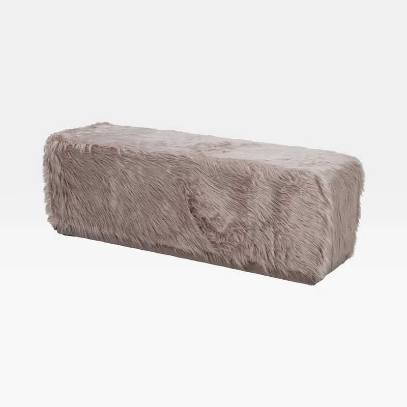 HAIRY stool pink - 144x46cm