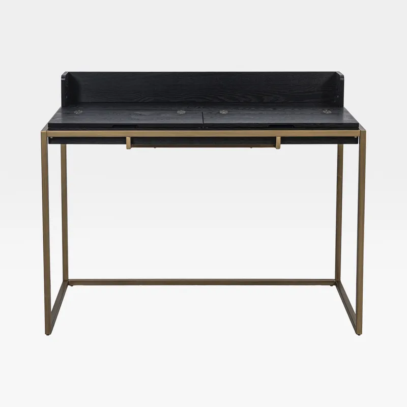 MASO desk black/gold - 116x56cm