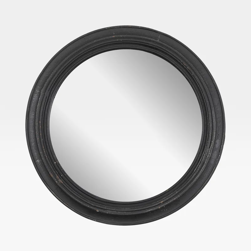 THEROS wall mirror black - dia 45cm