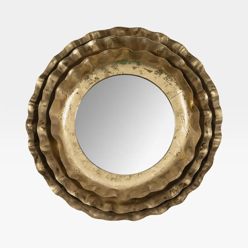 ASHLYN wall mirror gold - dia 41cm