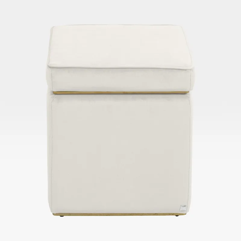 FELINE storage stool natural - 40x40cm