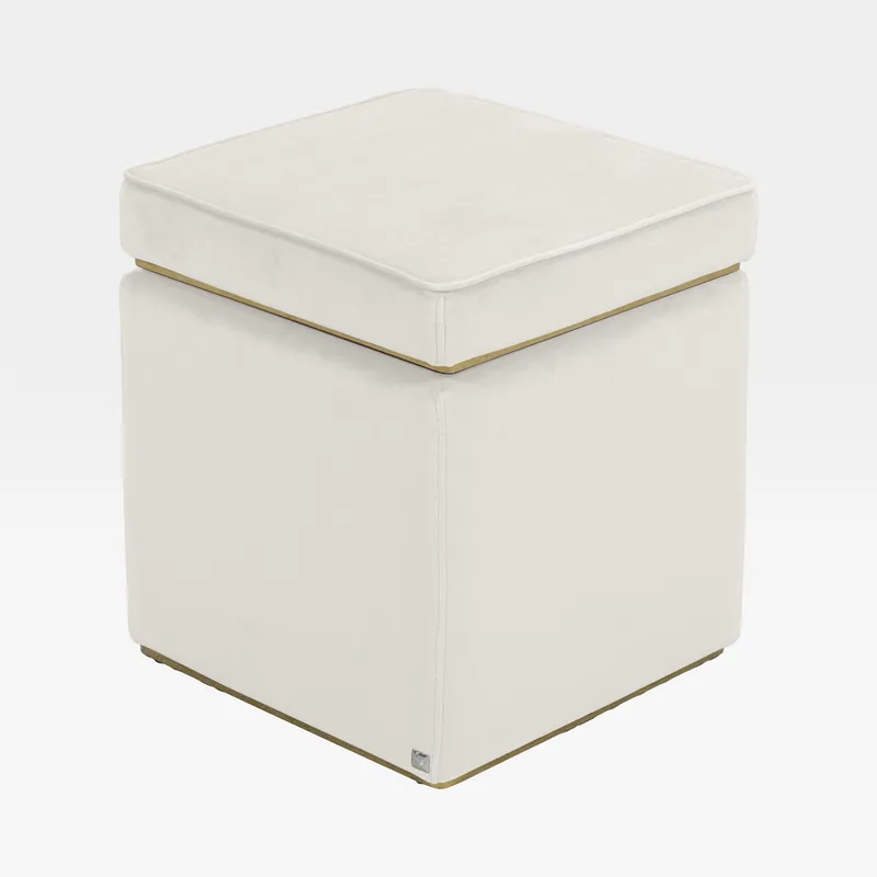 FELINE storage stool natural - 40x40cm