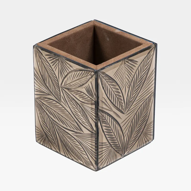 LEAF toothbrush holder brown