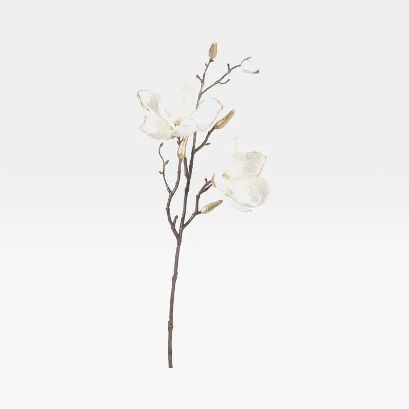 VELVET magnolia stem white - H61cm