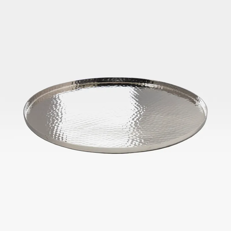 NEVAN tray nickel - dia 39cm