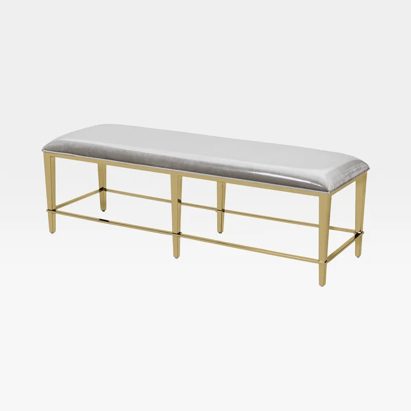 NIKI bench taupe/gold - 140x45cm