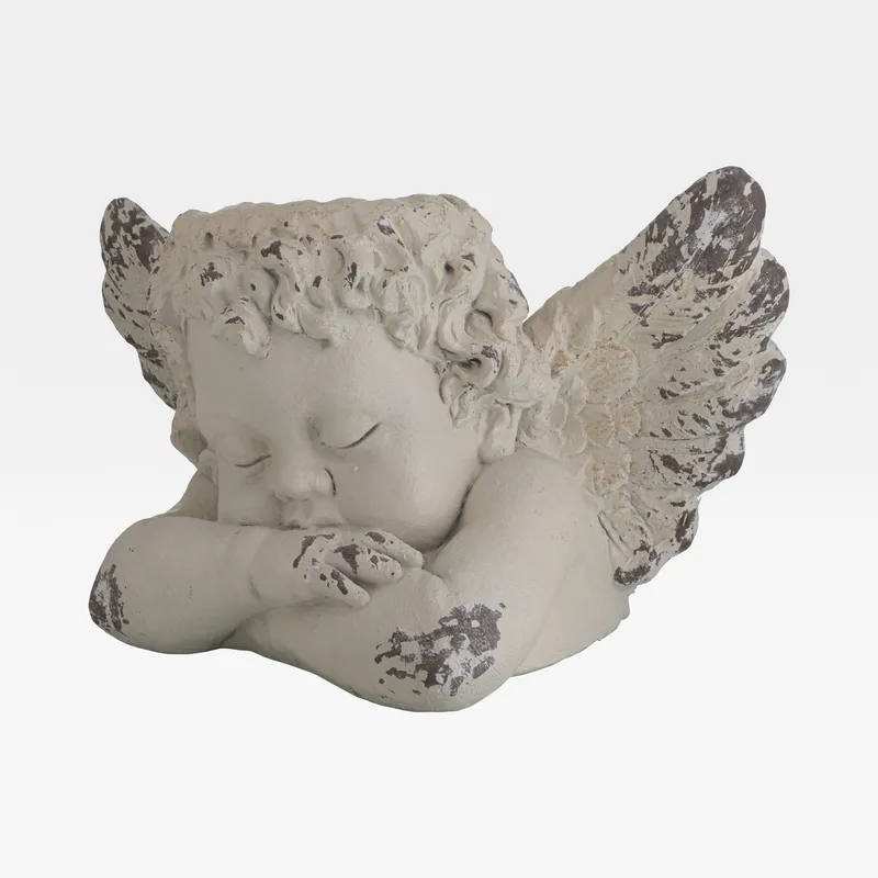 ANGEL planter white - H36cm