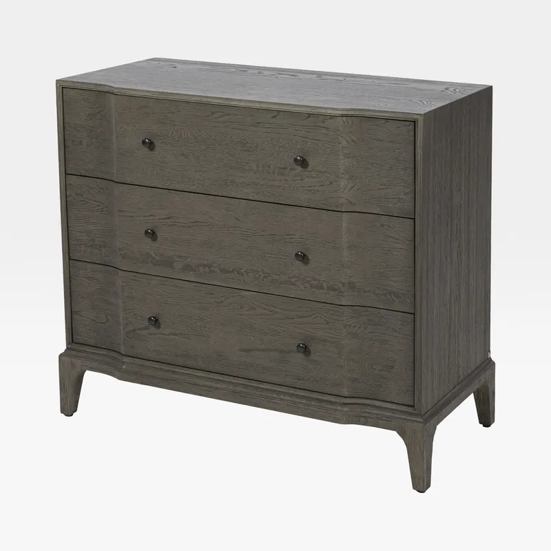 TRAIL chest of 3 drawers grey