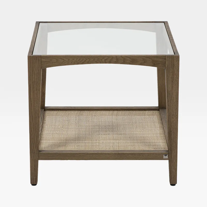CLEAN side table clear/natural - 56x56cm