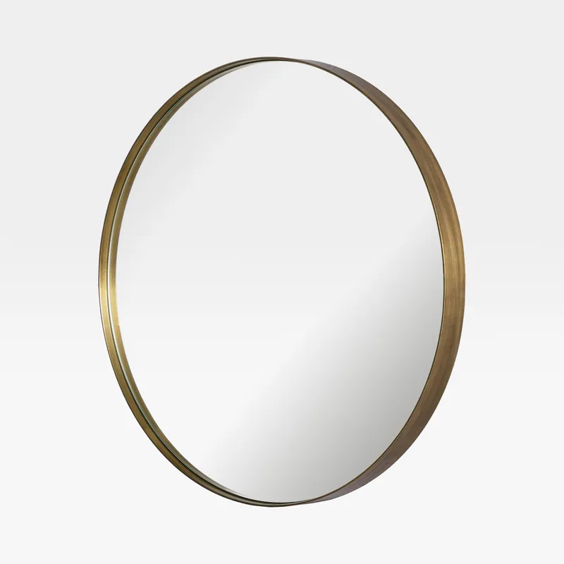 TANYA wall mirror brass - dia 120cm