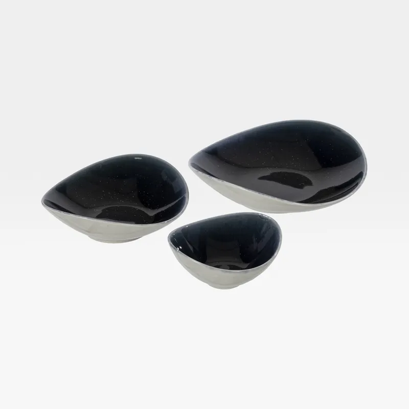 BERRY bowl blue/white set of 3