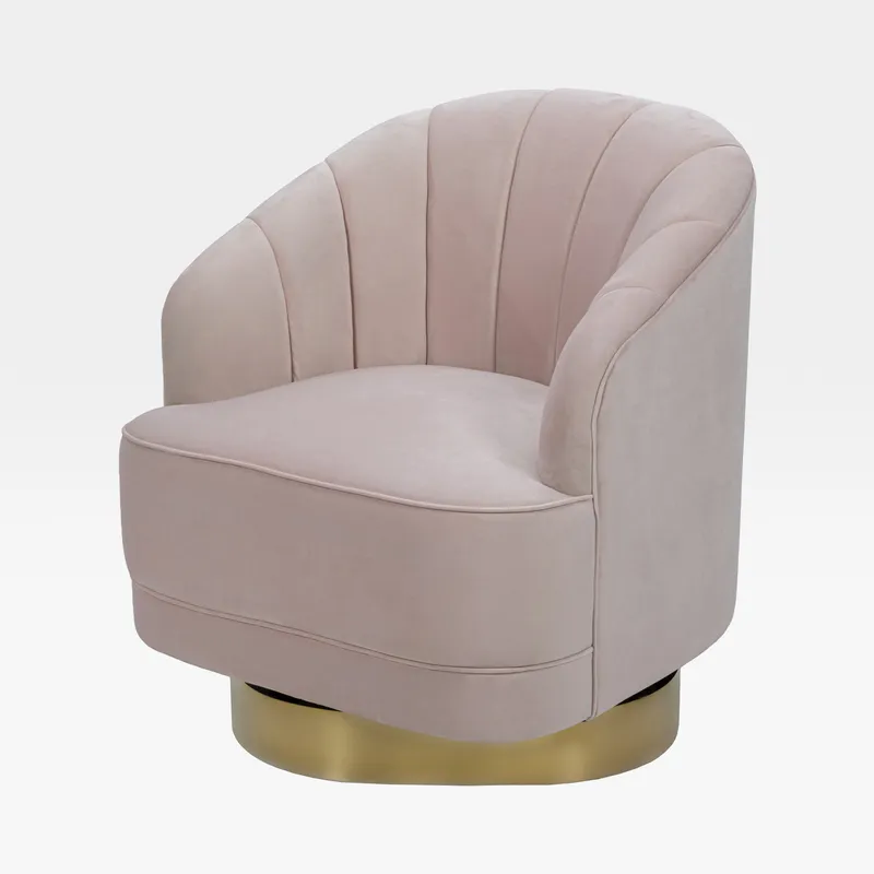 SPOON swivel dressing table chair pink