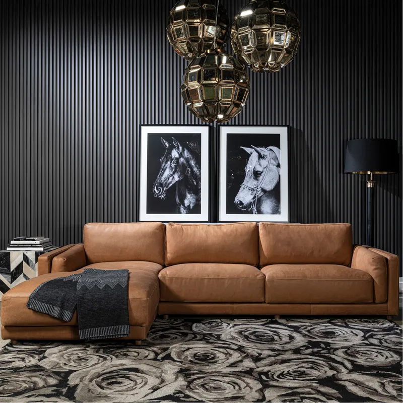BLOSSOM rug black/grey - 200x300cm