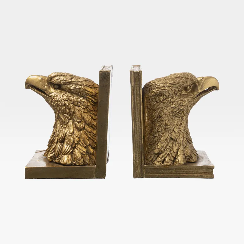AMYNTAS bookends gold set of 2 - H17cm