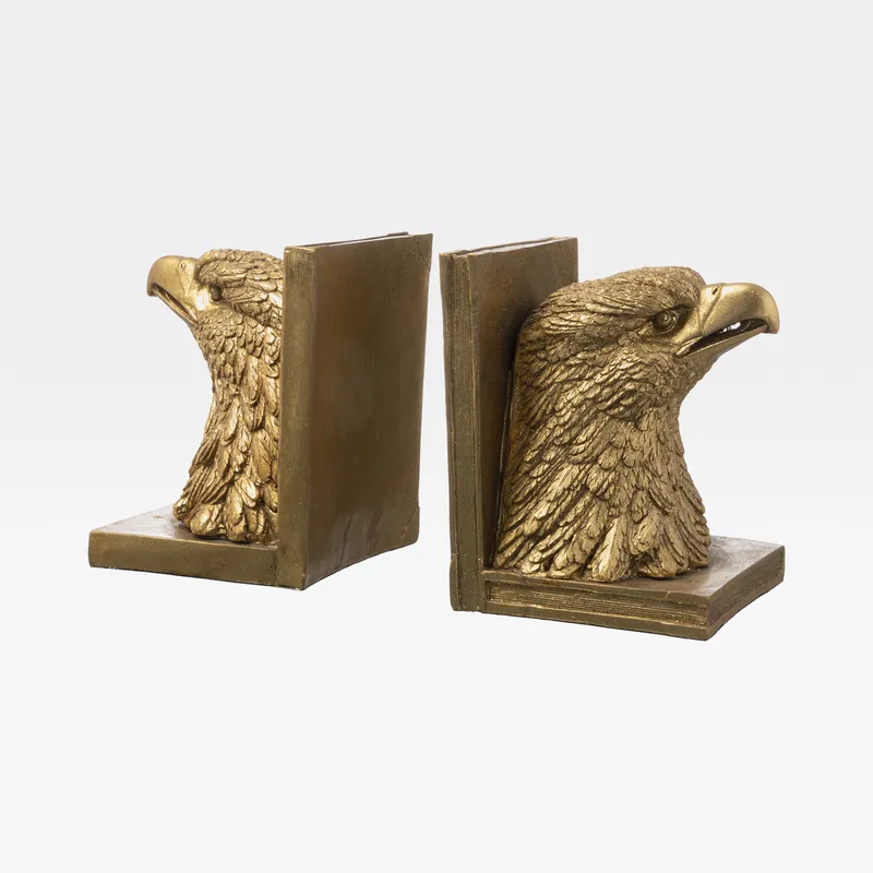 AMYNTAS bookends gold set of 2 - H17cm