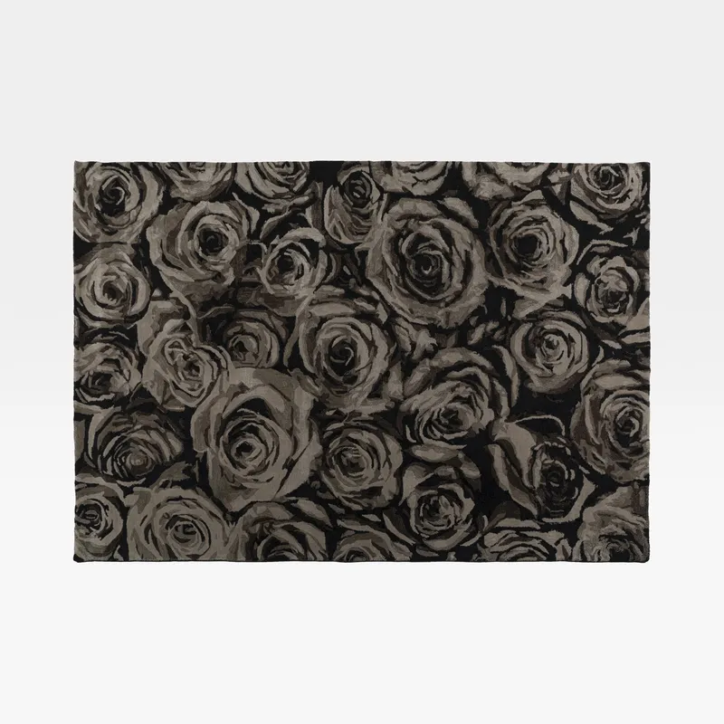 BLOSSOM rug black/grey - 200x300cm