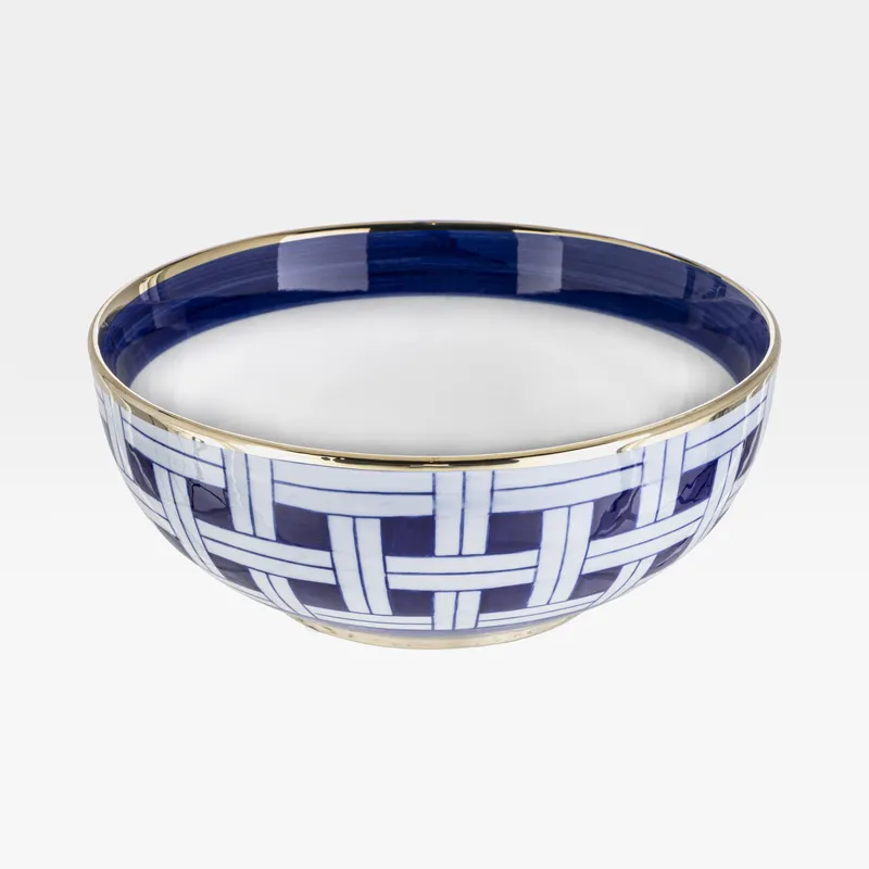 KELT bowl white/blue - dia 30cm